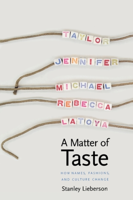 A Matter of Taste: How Names, Fashions, and Culture Change - Stanley Lieberson