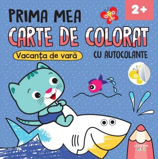 Vacanta de vara. Prima mea carte de colorat cu autocolante