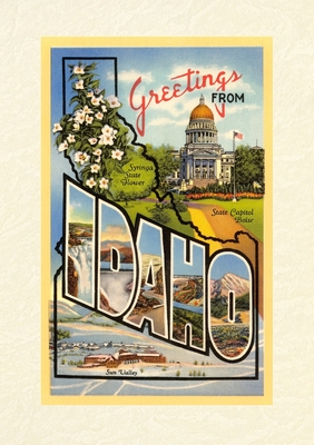 Vintage Lined Notebook Greetings from Idaho - Found Image Press