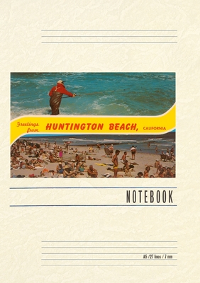 Vintage Lined Notebook Greetings from Huntington Beach - Found Image Press