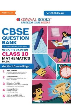 Poza produsului Oswaal CBSE Question Bank Class 10 Mathematics (Basic), Chapterwise and Topicwise Solved Papers For Board Exams 2025 - Oswaal Editorial Board