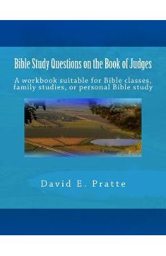 Coperta cărții 'Bible Study Questions on the Book of Judges: A workbook suitable for Bible classes, family studies, or personal Bible'