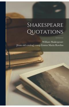 Coperta cărții 'Shakespeare Quotations - William Shakespeare'