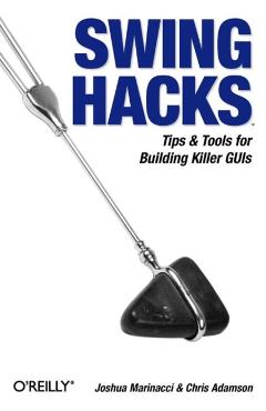 Coperta cărții 'Swing Hacks: Tips and Tools for Killer GUIs - Joshua Marinacci'