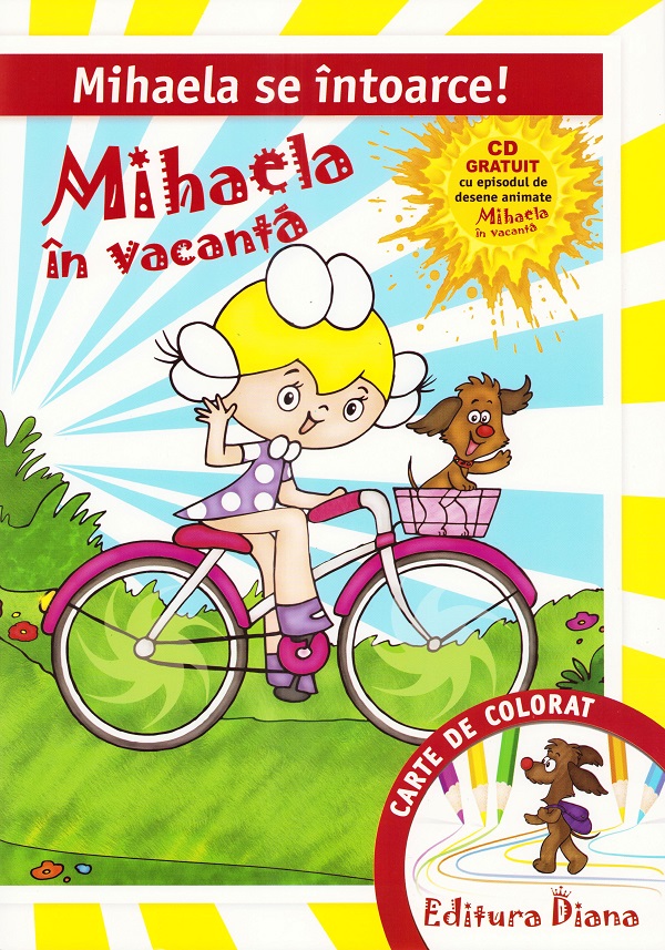 Mihaela in vacanta. Carte de colorat A3