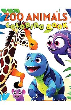 Coperta cărții 'ZOO Animals Coloring Book for Kids: Zookeeper's Playground Coloring Book - James Mwangi'