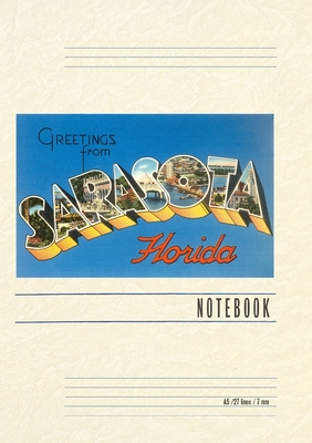 Vintage Lined Notebook Greetings from Sarasota, Florida - Found Image Press