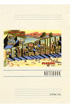 Coperta cărții 'Vintage Lined Notebook Greetings from St. Petersburg, Florida - Found Image Press'