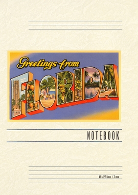 Vintage Lined Notebook Greetings from Florida - Found Image Press