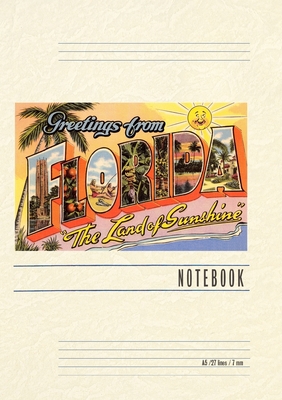 Vintage Lined Notebook Greetings from Florida, Land of Sunshine - Found Image Press