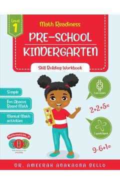 Coperta cărții 'Math Readiness PRE-SCHOOL KINDERGARTEN: Skill Building Workbook - Ameerah Bello'