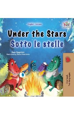Coperta cărții 'Under the Stars (English Italian Bilingual Children's Book): Bilingual children's book - Sam Sagolski'