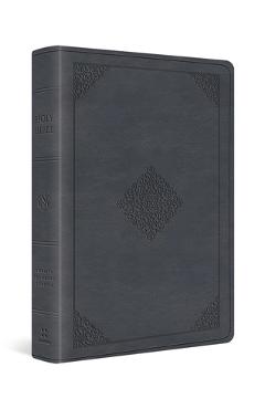Coperta cărții 'ESV Large Print Wide Margin Bible (Trutone, Slate Blue, Ornament Design) -'