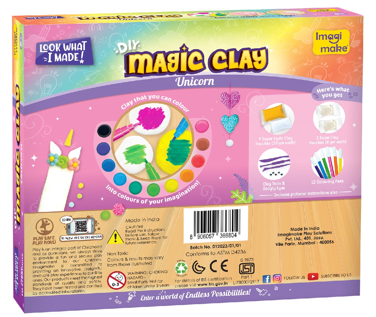 Set de modelat Magic Clay. Unicorn