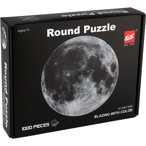 Puzzle rotund 1000 piese. Luna