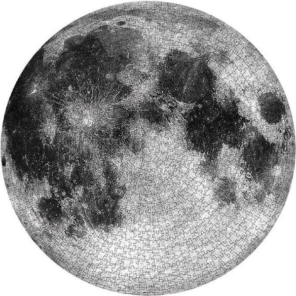 Puzzle rotund 1000 piese. Luna