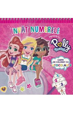 Coperta cărții 'Învaț numerele împreună cu Polly Pocket'