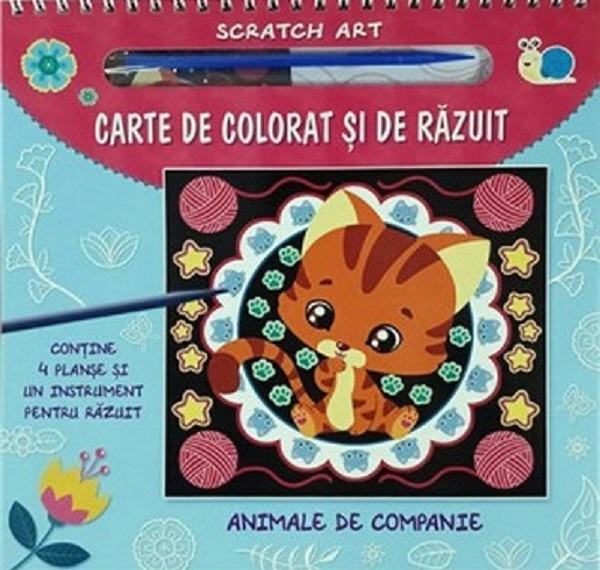 Carte de colorat si de razuit. Animale de companie