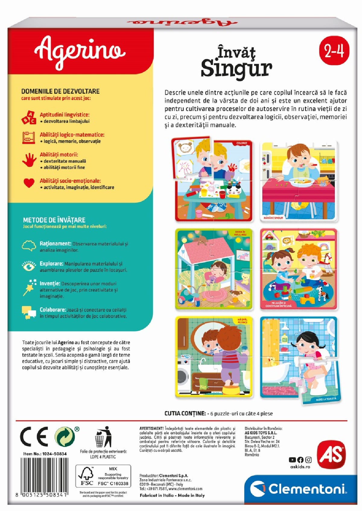 Joc educativ Agerino: Invat singur