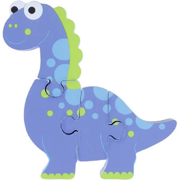 Mini puzzle 3D lemn: Diplodocus