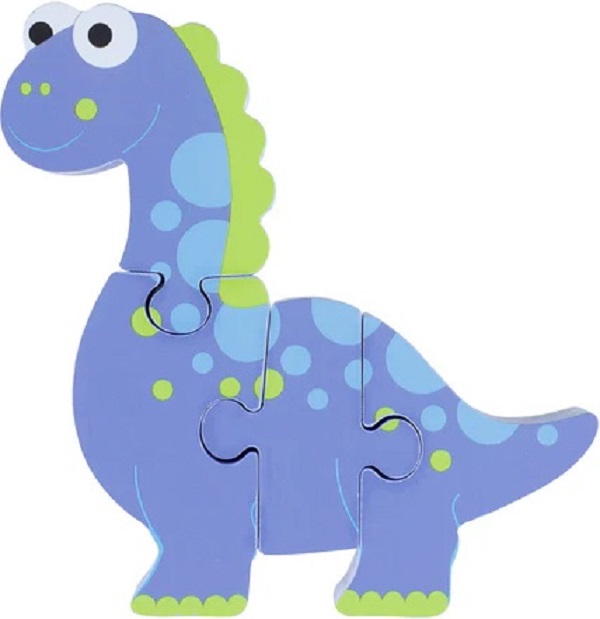 Mini puzzle 3D lemn: Diplodocus