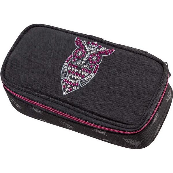 Penar oval: Owl. Negru