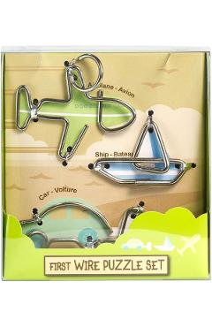 Imaginea produsului 'Set 3 puzzle metalice: Transporturi'