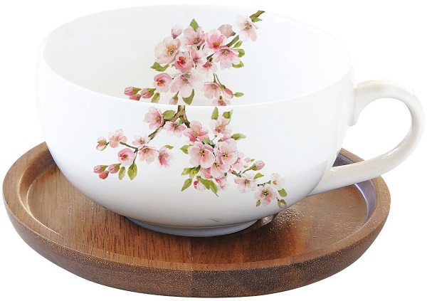 Ceasca si farfurie - sakura