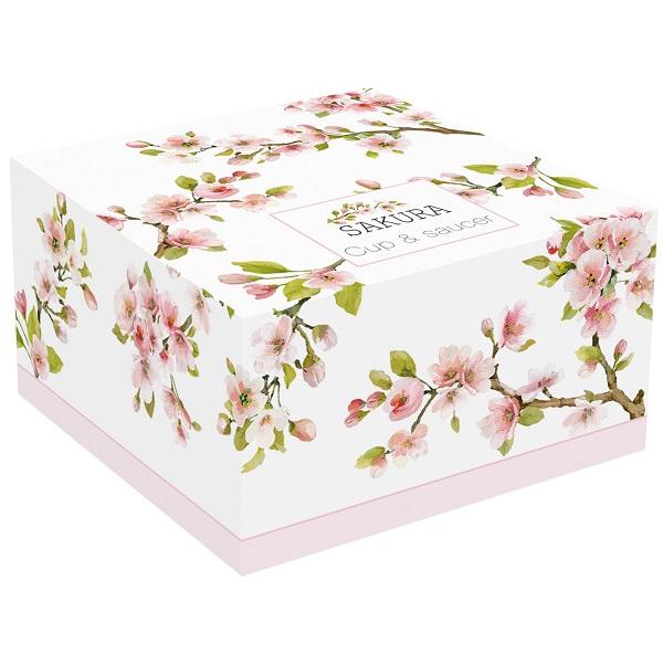 Ceasca si farfurie - sakura