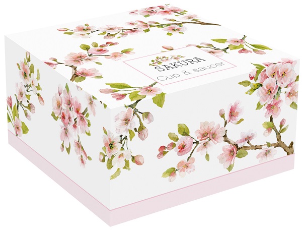 Ceasca si farfurie - sakura