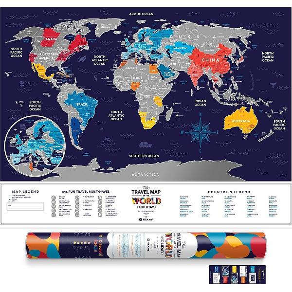 Harta razuibila - global travel - holiday world