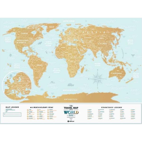 Harta razuibila - global travel - lagoon world