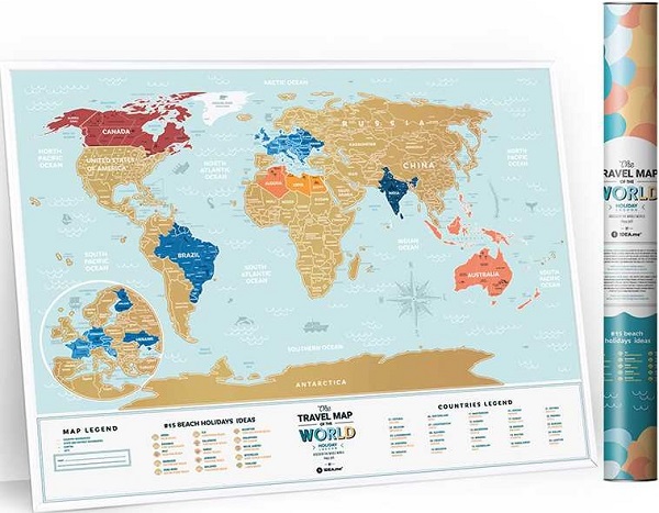 Harta razuibila - global travel - lagoon world