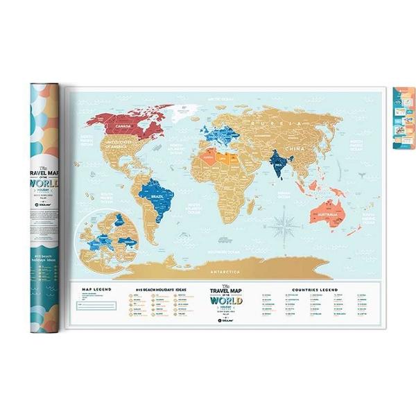 Harta razuibila - global travel - lagoon world