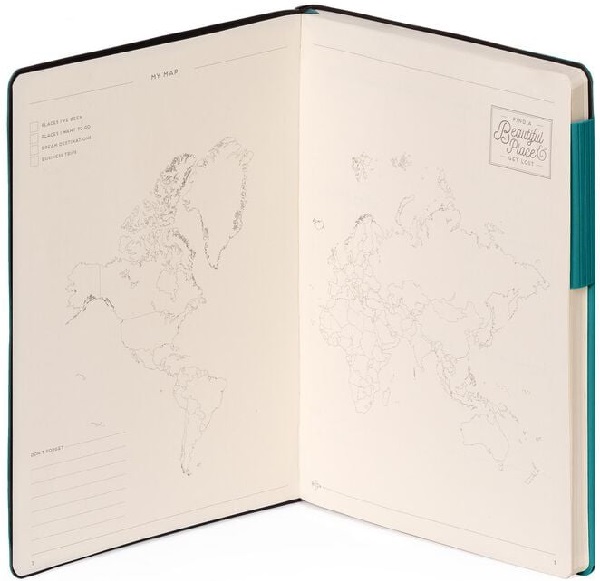 Agenda nedatata - malachite green
