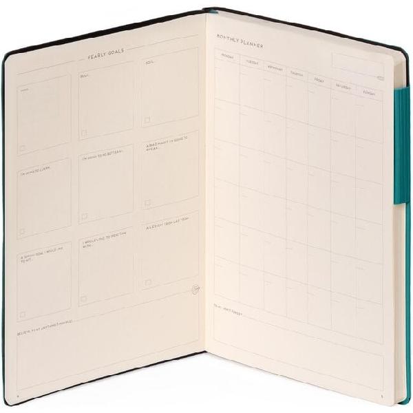 Agenda nedatata - malachite green