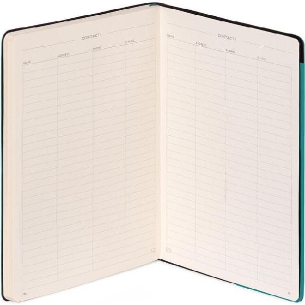 Agenda nedatata - malachite green
