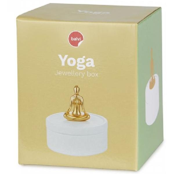 Cutie din portelan pentru bijuterii: Yoga