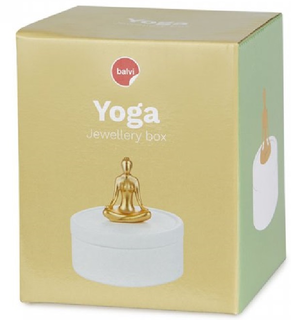 Cutie din portelan pentru bijuterii: Yoga