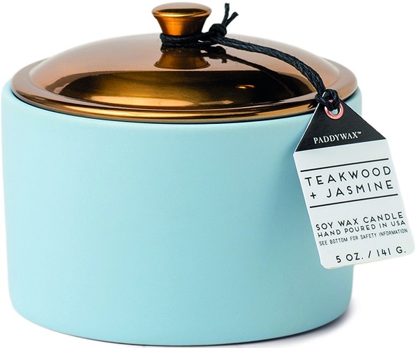 Lumanare hygge - icey blue - teakwood and jasmine