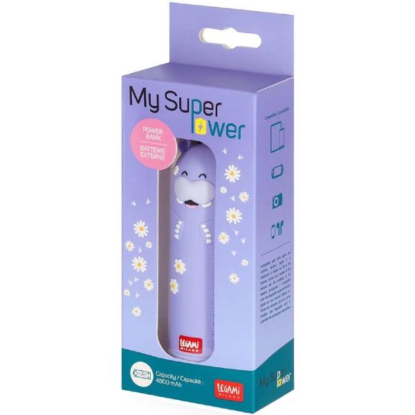 Baterie externa - my super power - hippo
