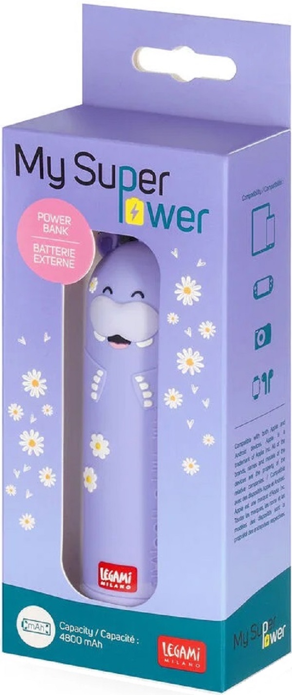 Baterie externa - my super power - hippo
