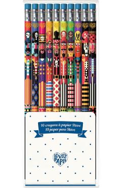 Imaginea produsului 'Set 10 creioane HB cu radieră albastră'