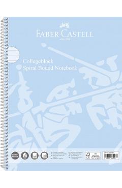 Imaginea produsului 'Caiet dictando A4 cu spiră. Bleu Sky'