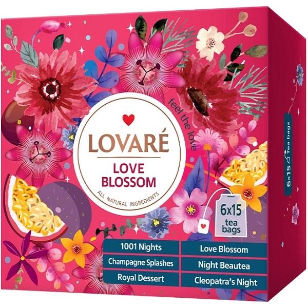 Set ceai: 6 arome x 15 pliculete. Love Blossom