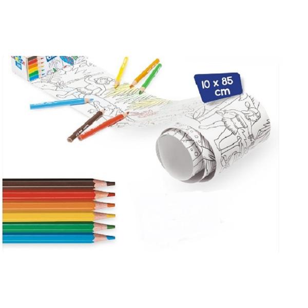 Hartie Mini Coloring Roll. ABC