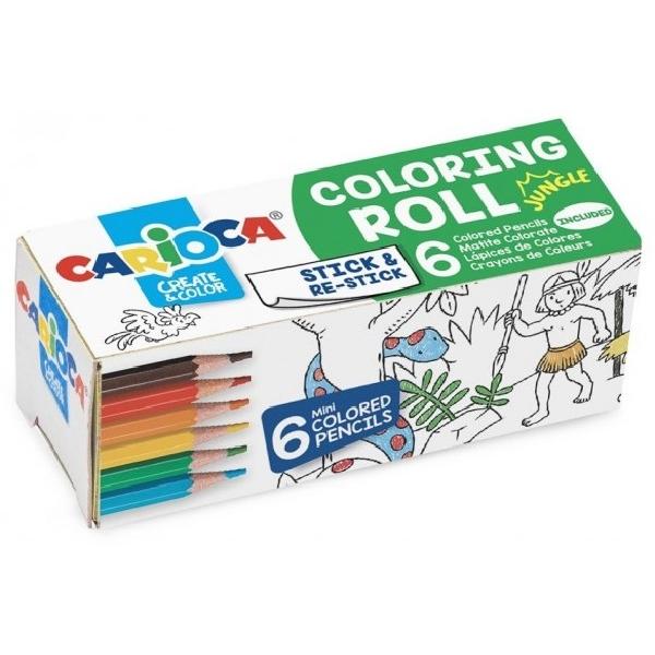 Hartie Mini Coloring Roll. Jungle