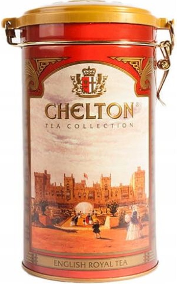 Ceai negru in cutie metalica cilindrica: English Royal Tea