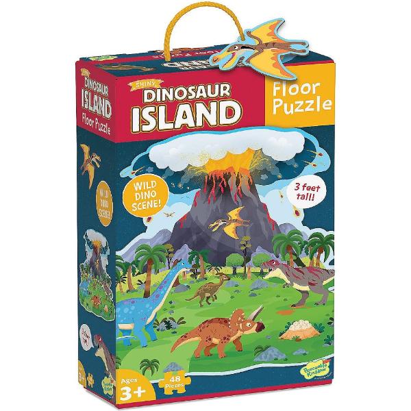 Puzzle de podea: Dinosaur island 