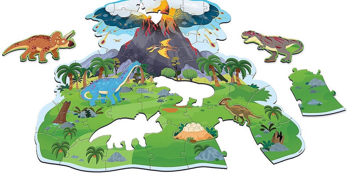 Puzzle de podea: Dinosaur island 